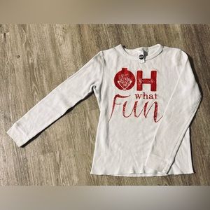 Size 6 American Apparel kids holiday themed shirt